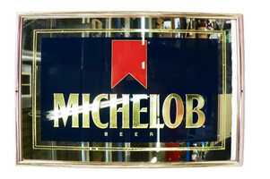 Vintage Michelob Beer Mirror Bar Advertisement Wall Art