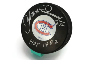 YVAN COURNOYER - Autographed Signed Hockey Puck - MONTREAL CANADIANS 