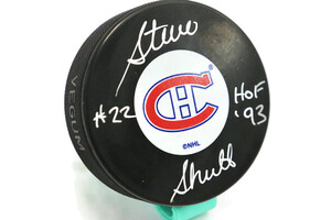 STEVE SHUTT - Autographed Signed Hockey Puck - MONTREAL CANADIANS 