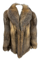 Ladies Size 8 Red Fox Waist Length Fur Coat