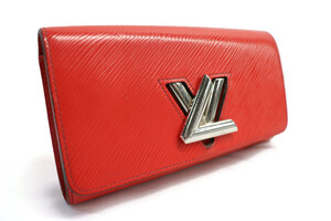 LOUIS VUITTON - Red Epi Leather Portefouille Twist Long Wallet
