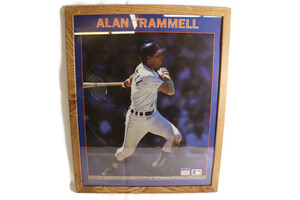 Vintage Starline Alan Trammell Detroit Tigers 1988 MLB Framed Poster 