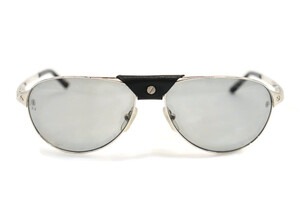CARTIER - Santos-Dumont Edition Metal Frame Aviator Sunglasses