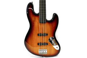 SQUIER - 2007 Vintage Modified Fretless JAZZ BASS Sunburst w/Gig Bag