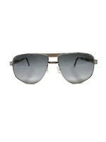 MICHE - Silver Aviator Sunglasses w/Gray Tinted Lenses 