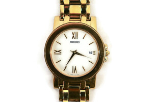 SEIKO - (V732-0K30 OW88 R1) Quartz Goldtone Stainless Steel 36mm Watch