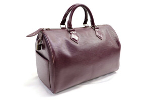 LOUIS VUITTON - Purple / Cassis Epi Leather SPEEDY 35 Handbag  