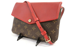 LOUIS VUITTON - Monogram Twice Pochette Cherry Canvas & Leather Crossbody Bag