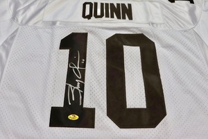 Autographed Signed NFL Cleveland Browns Brady Quinn Jersey COA