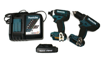 BL1820B Makita Drill and Driver Combo w Battery, Charger, & Tool Bag