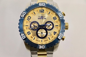 INVICTA - PRO DIVER Model #25981 Men's Stainless Steel 45mm Chronograph Watch