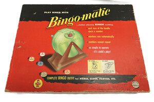 Vintage TRANSOGRAM BINGO-MATIC Complete Game