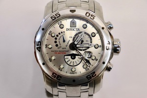 INVICTA - PRO DIVER Model #6088 Men's Stainless Steel 49mm Chronograph Watch