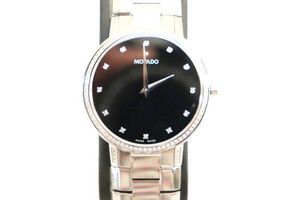 MOVADO - FACETO (78.1.14.1602 S) Men's Stainless Steel 39mm Diamond Watch 
