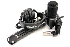 AUDIO-TECHNICA  AT2020 - Condenser Microphone w/ATH-M20X Headphones & Stand
