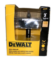 DEWALT model DW1640 Self-Feed Bit. Bit Specifications are 3", 76.2mm, 7/16 (11mm