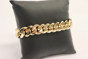 10K Solid Yellow Gold Cuban Link Bracelet – 92.2g, 9", Heavy Men’s Jewelry