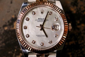 ROLEX Datejust 41 (126331) MOP Diamond Dial Rose Gold w/Box & Card 2021 
