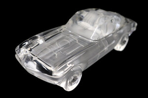 HOFBAUER - Crystal Glass 1963 Split-Window Chevrolet CORVETTE STINGRAY Figurine