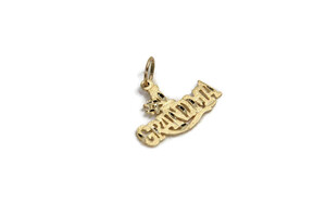 #1 Grandma Charm - 14K Yellow Gold - .5g
