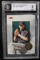 MATT WHITE 2001 Fleer #124 Rookie Beckett Graded 8 NM-MT