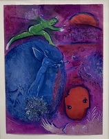 Marc Chagall "Dream of Lamon and Dryas" from Daphnis and Chloe Series Lithograph
