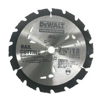 DeWalt DW3191 Nail Cutting Circular Saw Blade 7-1/4in 18 Carbide Teeth 