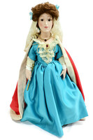 FRANKLIN Heirloom - MARY II QUEEN of ENGLAND - Porcelain 20-Inch Doll - Vintage