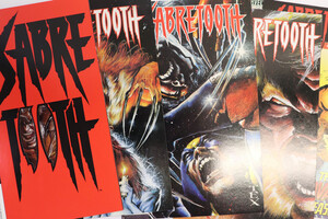 SABRETOOTH - Marvel 5 Book Lot - Death Hunt Limited Series #1- 4 + #1 80 Reprint