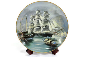 FRANKLIN Porcelain Plate - The Great Clipper Ships SEA WITCH 1981 Limited Ed. 