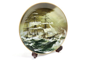 FRANKLIN Porcelain Plate - The Great Clipper Ships NIGHTINGALE 1981 Limited Ed. 