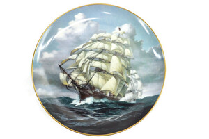 FRANKLIN Porcelain Plate - The Great Clipper Ships ARIEL1981 Limited Ed. 