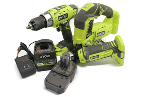 RYOBI Combo - Cordless Cut-Out Tool, Drill, & Jig Saw w/18v Battery & Charger