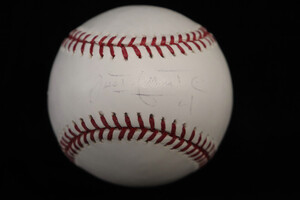 OMAR INFANTE Autographed & Inscribed Baseball w/Display Cube - Detroit Tigers 