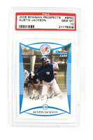 AUSTIN JACKSON 2008 Bowman Prospects PSA 10 GEM MINT Yankees
