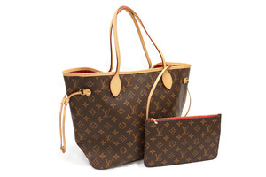 LOUIS VUITTON Neverfull MM Monogram Tote w/ Pochette & Dustbag - Excellent
