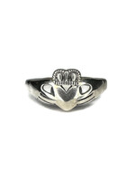 .925 Silver Irish Claddagh Ring Heart with Hands Size 12