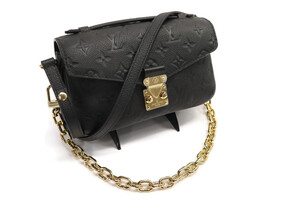 LOUIS VUITTON - Pochette Métis Black Monogram Empreinte Leather Shoulder Bag