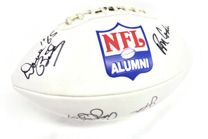 NFL Alumni - Hand-Signed Autographed Football - 17 Player Signatures