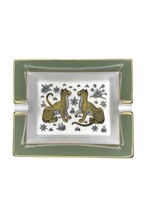 HERMES - Porcelain Cheetah Ashtray - Cendrier  Cigares Gupard - Made in France