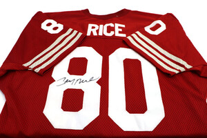 JERRY RICE - Autographed SAN FRANCISCO 49ERS Signed Jersey 