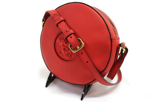 VERSACE - Round Camera Red Leather LA MEDUSA Crossbody Bag