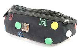 MCM - Polka Dot Nylon & Leather Trimmed Waist Belt Bag