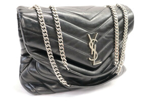 SAINT LAURENT - Medium LOULOU Quilted Lambskin Leather SHOULDER BAG