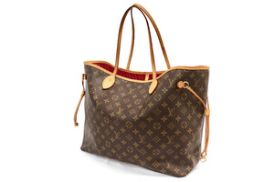 LOUIS VUITTON - Neverfull GM Monogram Canvas w/Leather Trim Tote Bag