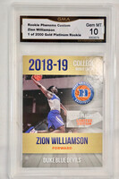 ZION WILLIAMSON - DUKE University 2018-19 College Rookie Card - GMA 10