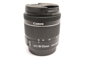 CANON - EF-S 18-55mm 1:4-5.6 Camera Zoom Lens w/Caps