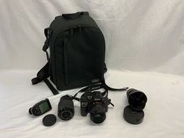 SONY A7 II Mirrorless Camera w 3x lens (Fish-eye, 50mm, 28-70mm) 2x Bat. & Bag