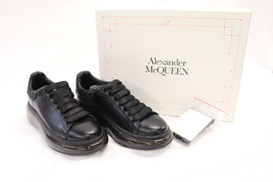 ALEXANDAR MCQUEEN Black Glitter Heel Oversized Sneakers EU 36 w/ Box
