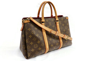 LOUIS VUITTON - MM Bordeaux Monogram SOUFFLOT Handbag w/Shoulder Strap